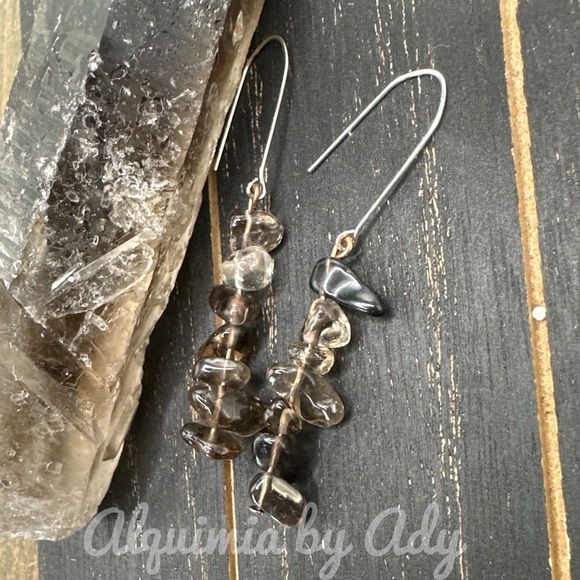 Alquimia Silver and Smokey Quartz Earrings - Picture 1 of 1